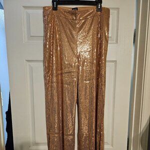 I.N.C. Sequin Pants Color Rose Gold Size 12